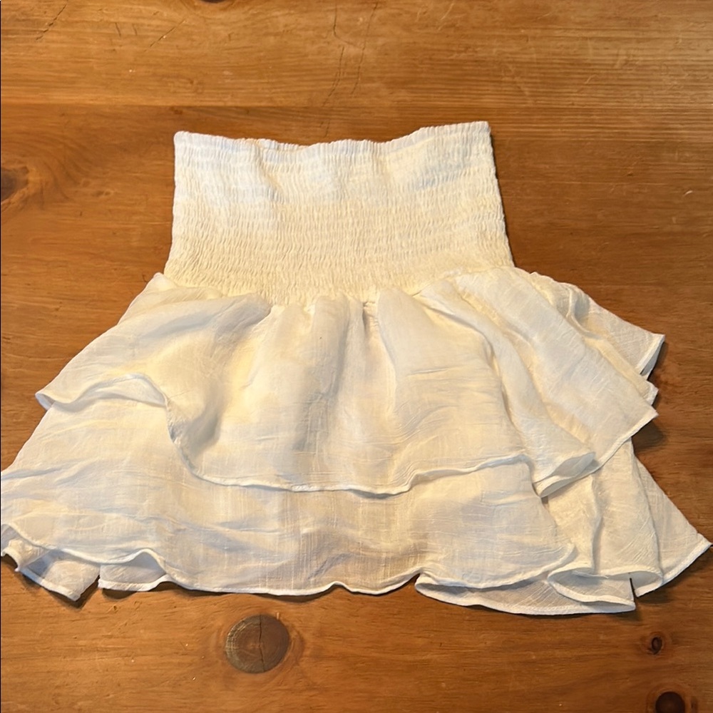 White Ruffled Skirt - Picture 3 of 3